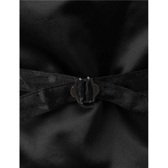 Mens Steampunk Gothic Vest Victorian Waistcoat Slim Fit Costume Dress Vest - Picture 6 of 7